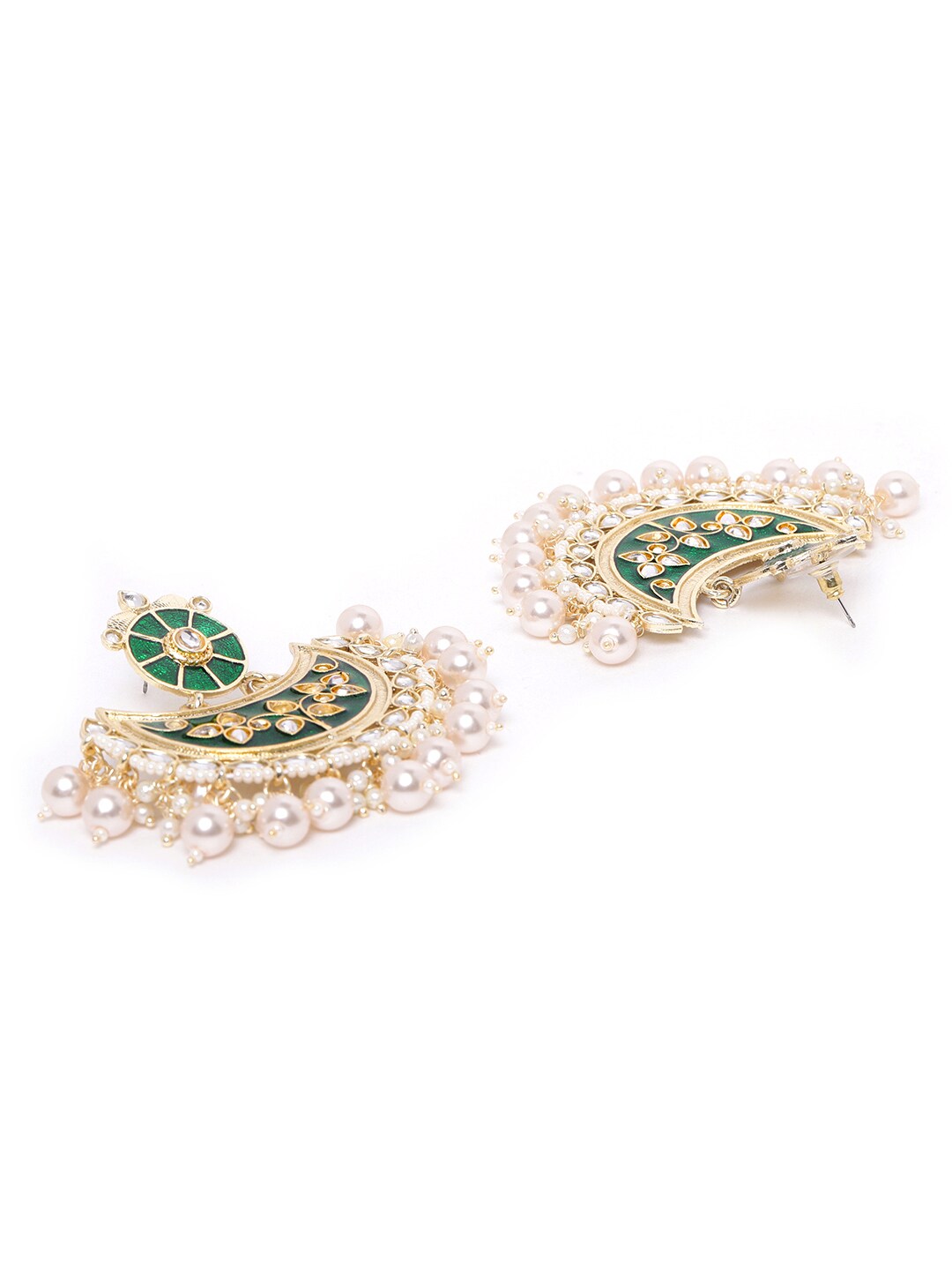 Green Crescent Shaped Chandbalis