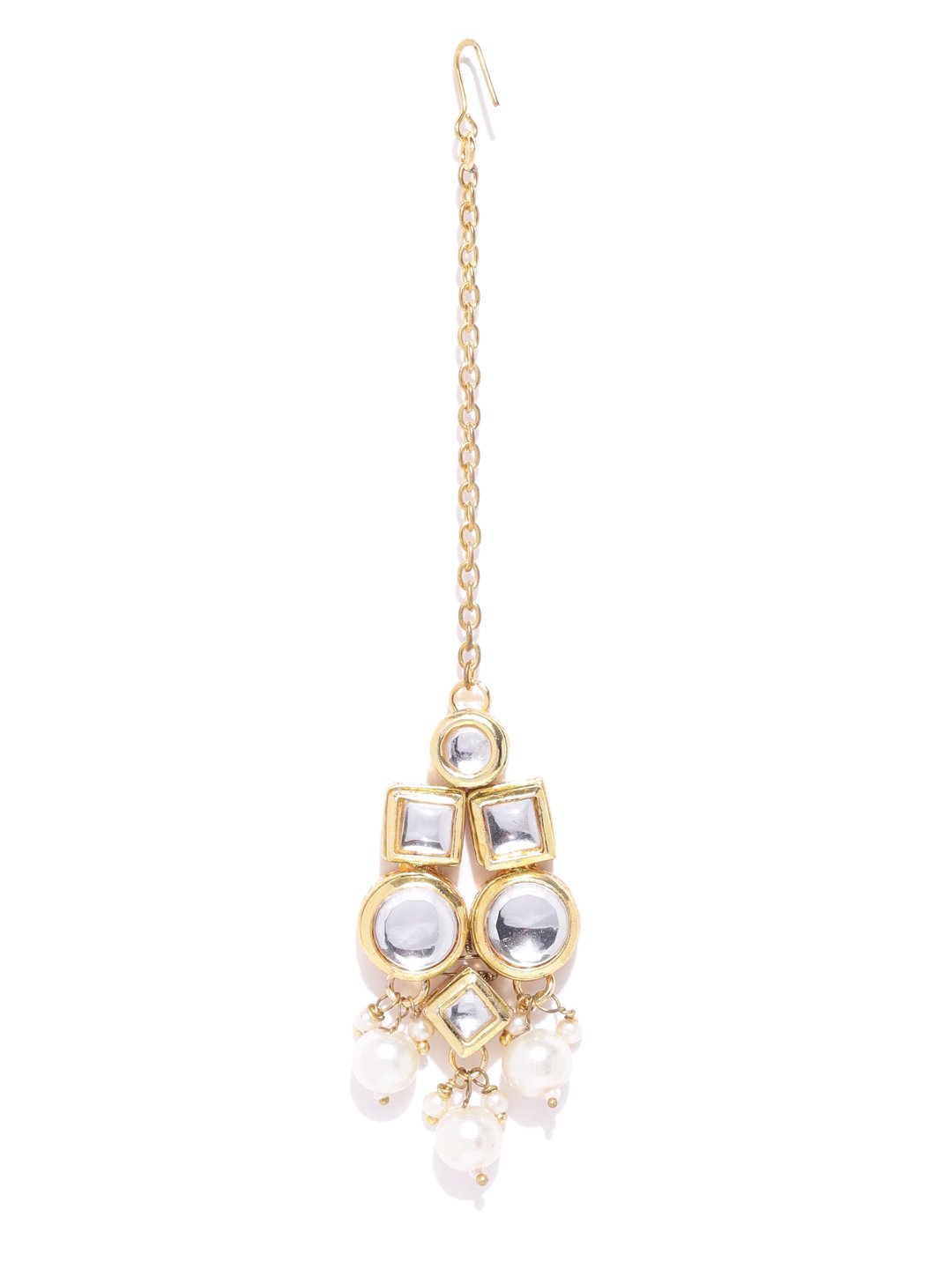 Off-White Classic Kundan & Pearl Necklace Set