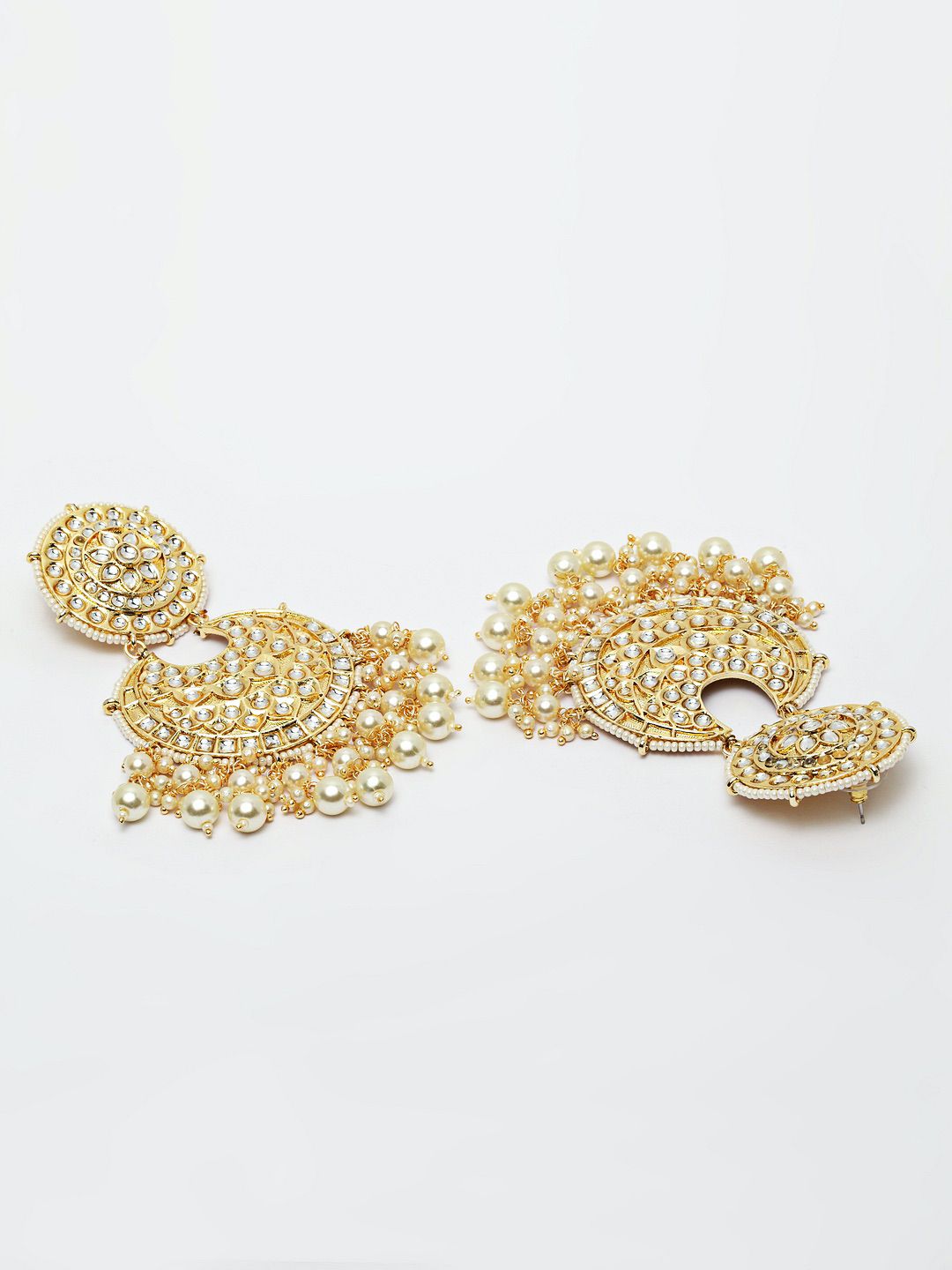 Ethnic Stone Studded Chandbali Earrings