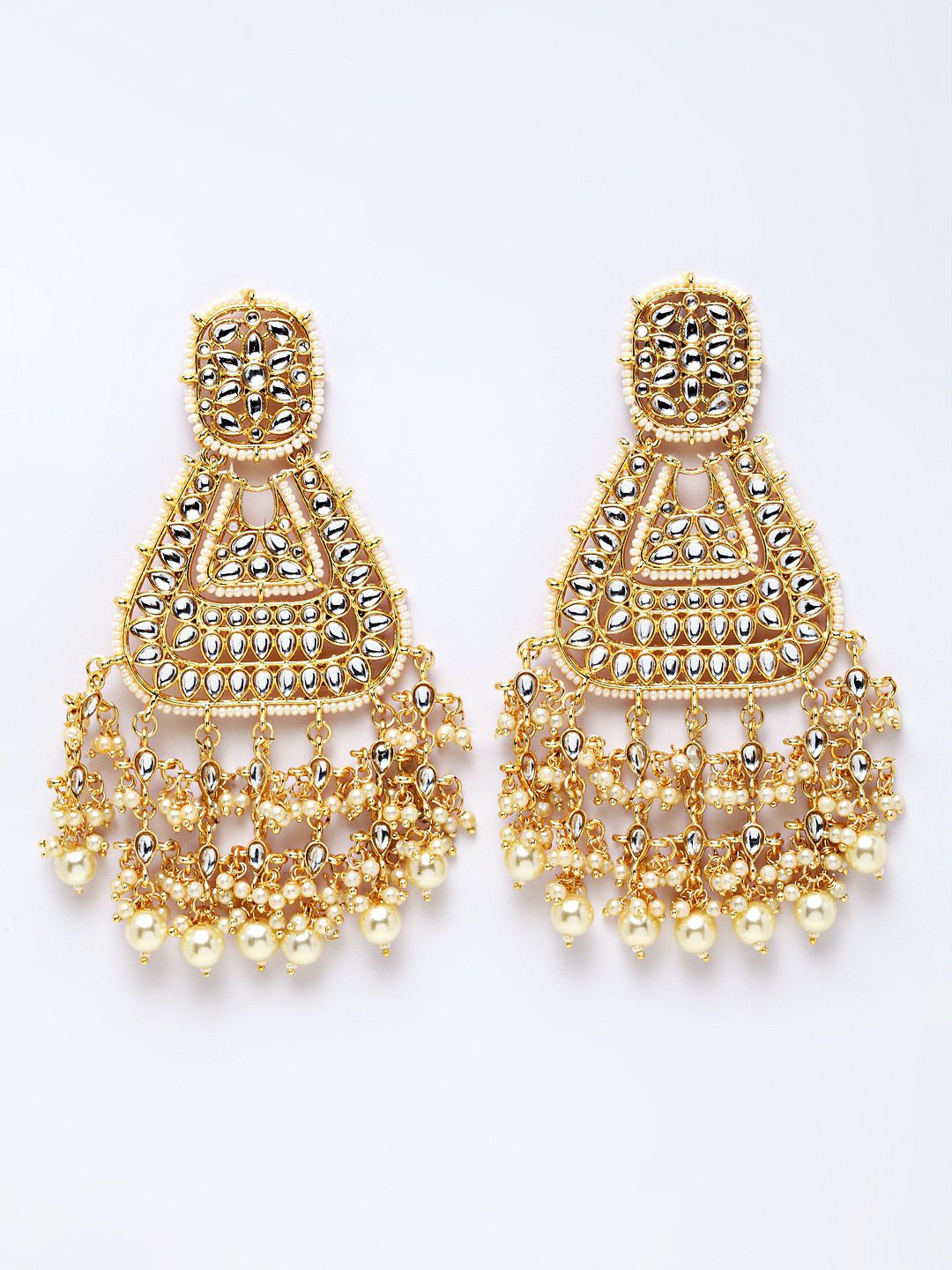 Off-White Gold Toned Drop Earrings