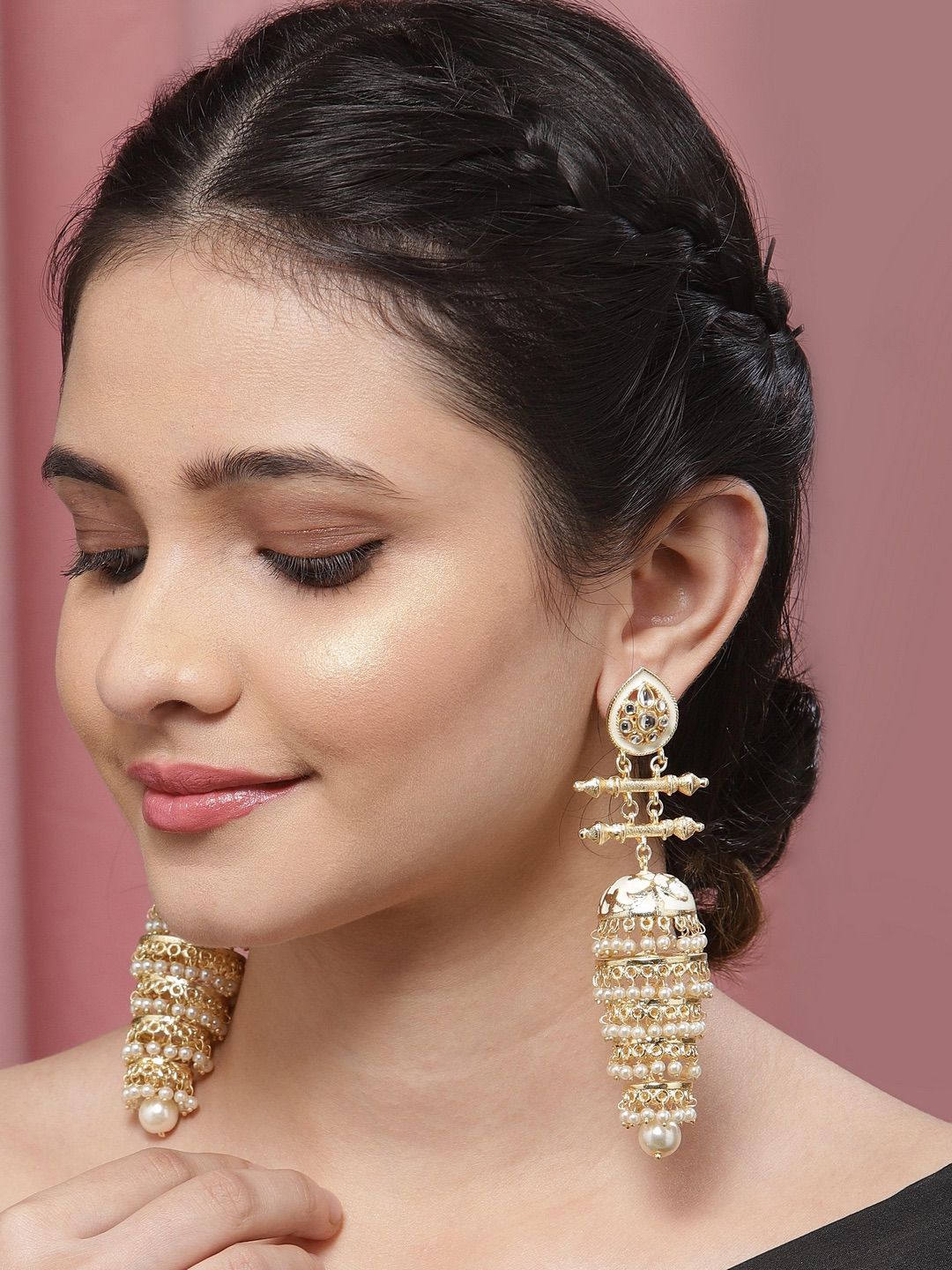 Multi Layer Gold Handcrafted Jhumka