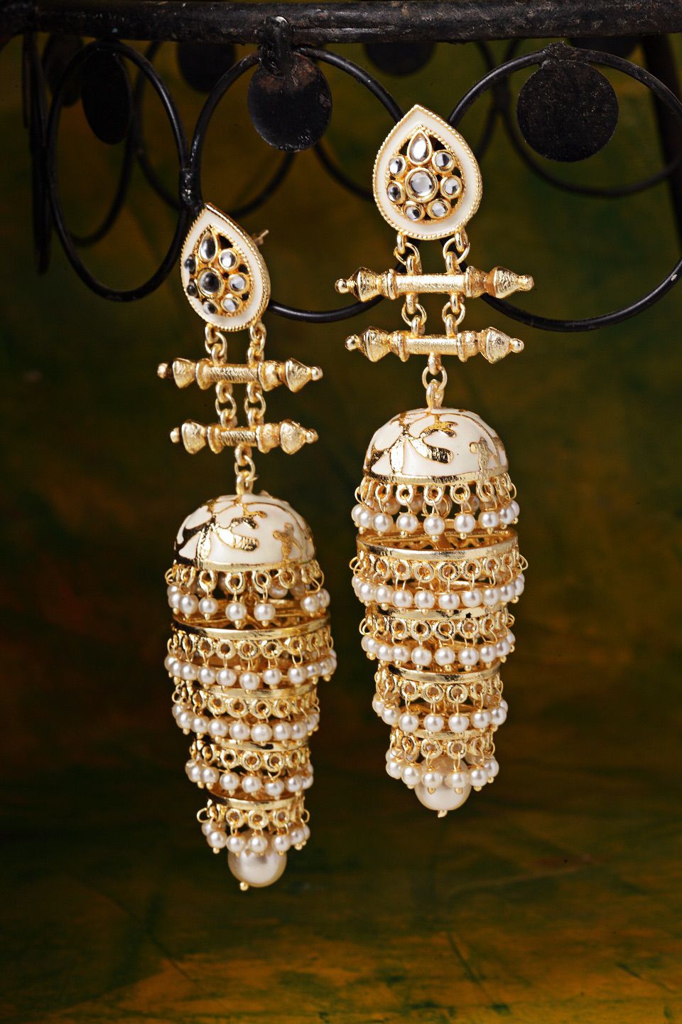 Multi Layer Gold Handcrafted Jhumka