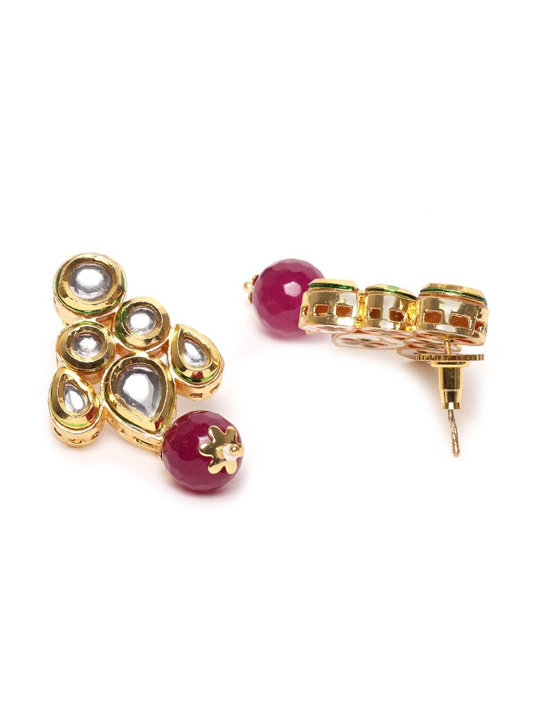 Maroon Kundan Handcrafted Choker Set
