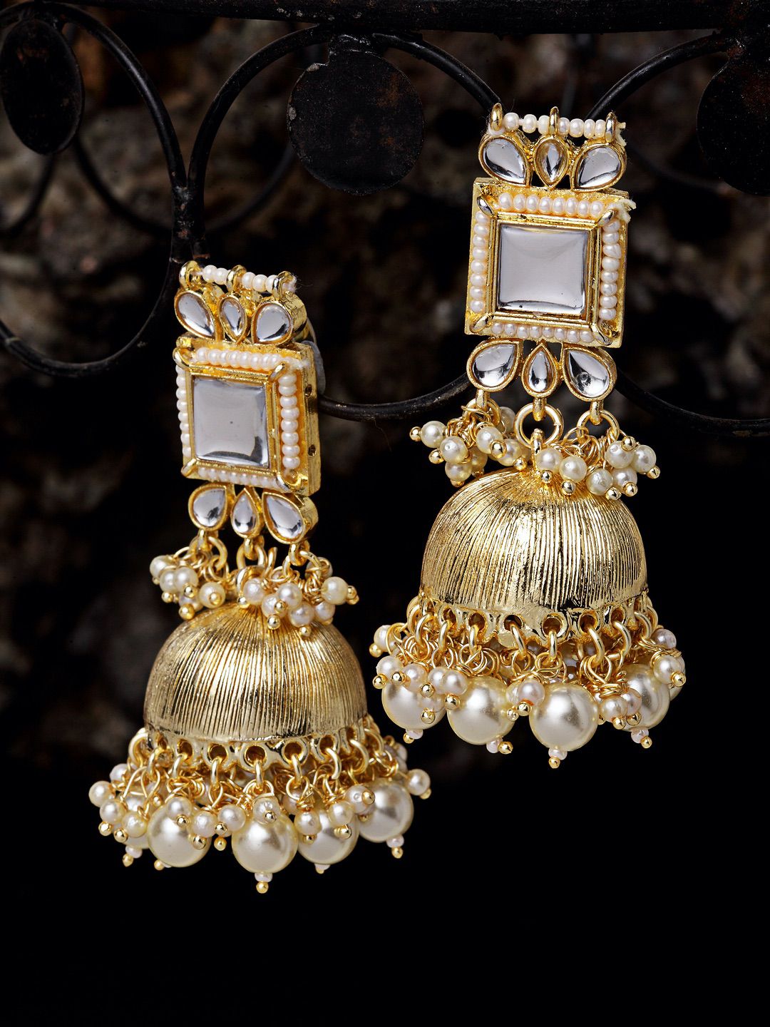 Kundan Dome Shaped Jhumki