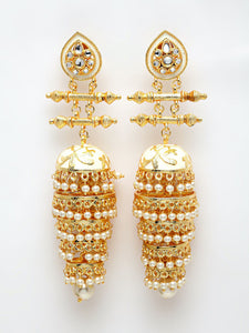 Multi Layer Gold Handcrafted Jhumka
