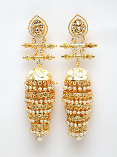 Multi Layer Gold Handcrafted Jhumka